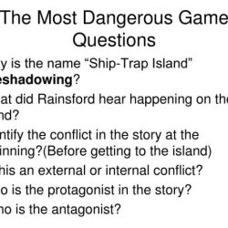 The most dangerous game question answers