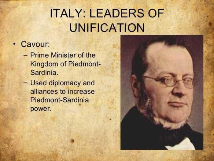 How were the unifications of italy and germany similar