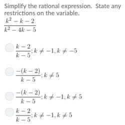 Rational simplifying restrictions