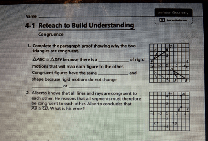 Reteach to build understanding 1-2 answer key