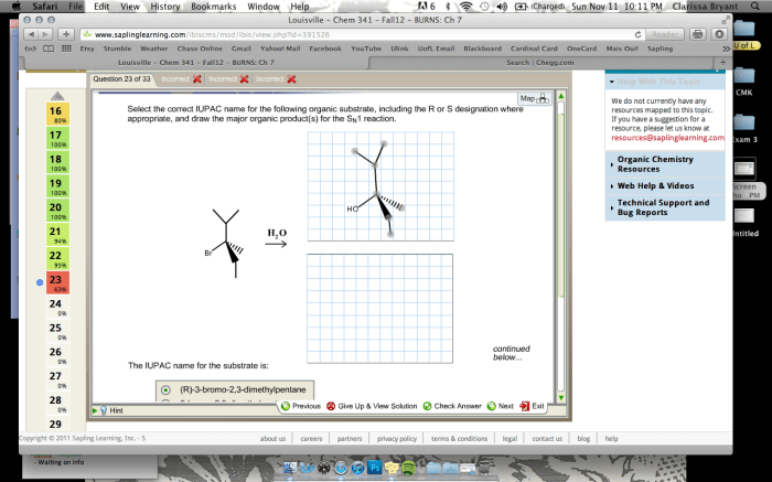 Following correct select iupac name organic substrate including designation chegg question transcribed text show answered hasn yet been